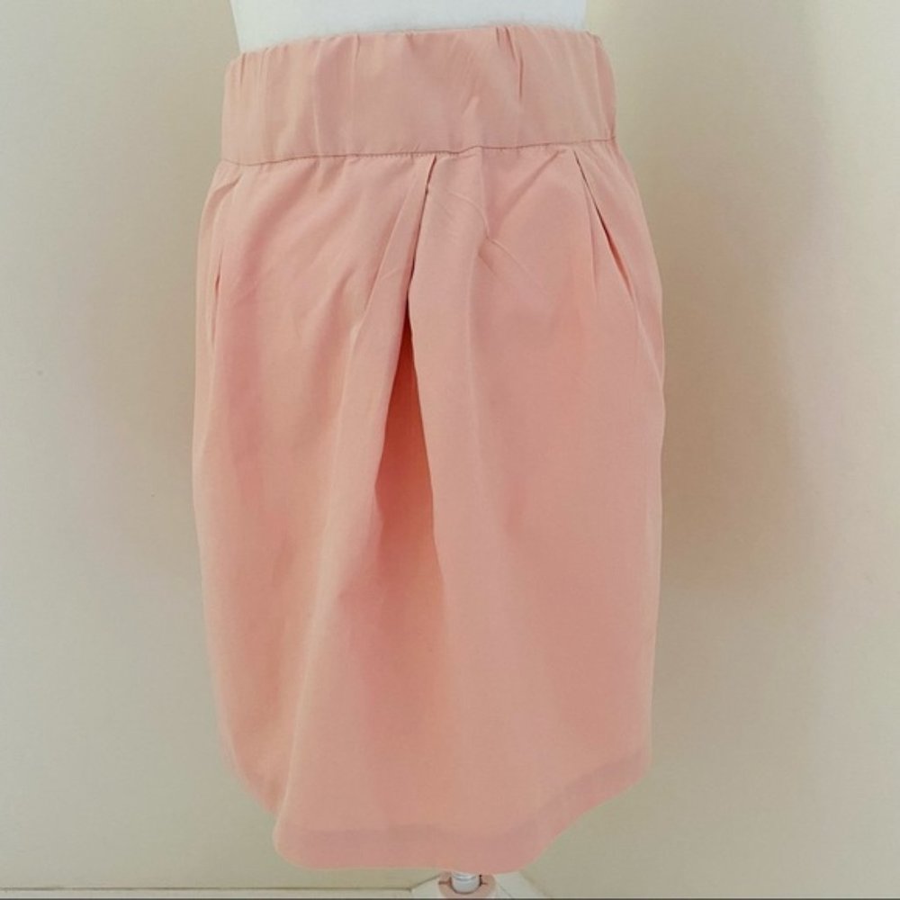 Lands End Pleated Canvas Skirt with POCKETS (size 10)